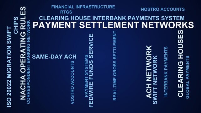 Payment Settlement Networks Word Cloud