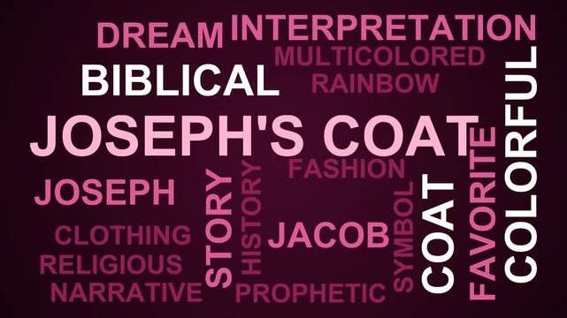 Joseph'S Coat Word Cloud