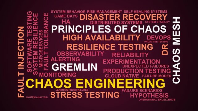 Chaos Engineering Word Cloud