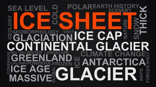 Ice Sheet Word Cloud