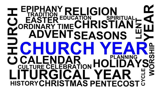 Church Year Word Cloud