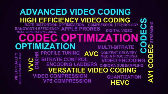 Codec Optimization Word Cloud