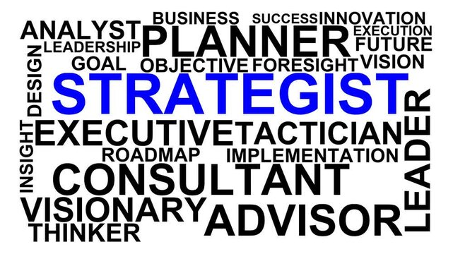 Strategist Word Cloud