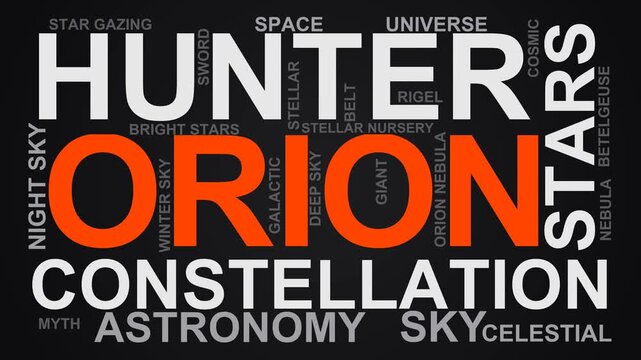 Orion Word Cloud