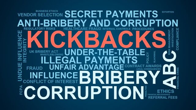 Kickbacks Word Cloud
