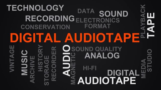 Digital Audiotape Word Cloud