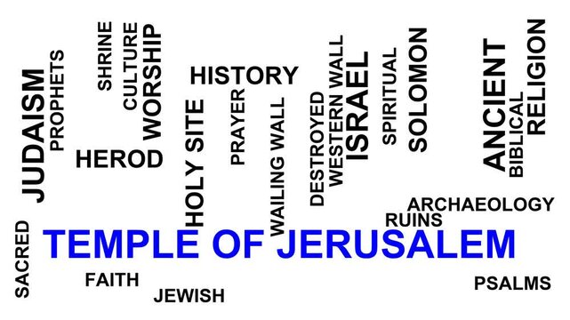 Temple Of Jerusalem Word Cloud