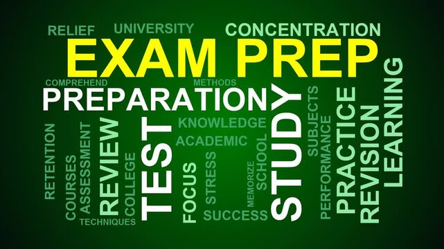 Exam Prep Word Cloud