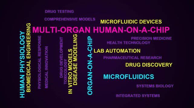 Multi-Organ Human-On-A-Chip Word Cloud