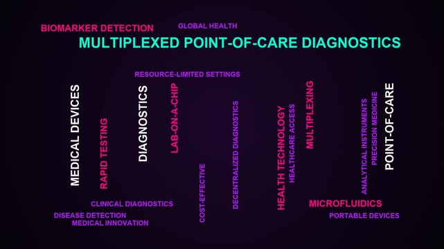 Multiplexed Point-Of-Care Diagnostics Word Cloud
