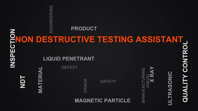 Non Destructive Testing Assistant Word Cloud