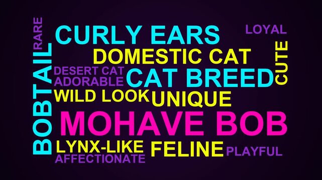 Mohave Bob Word Cloud