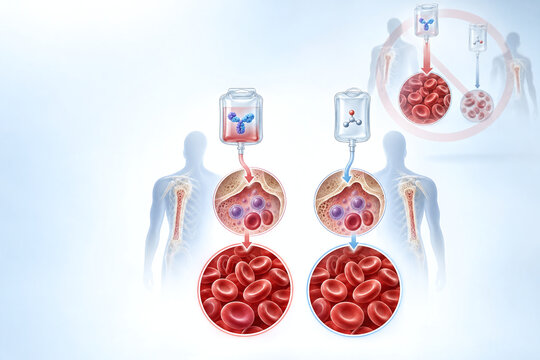 Accurate Comparison of Blood Building Treatment Outcomes