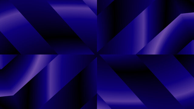 Abstract dark blue geometric background. Modern metallic polygon pattern texture. Elegant navy blue presentation template backdrop.