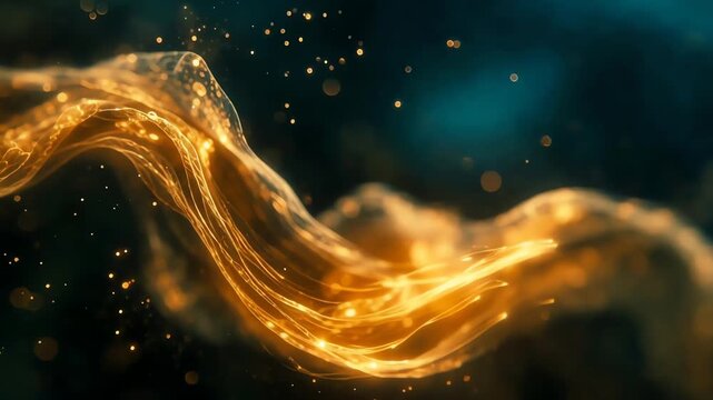 Glowing Microscopic Organism Drifting Through Dark Fluid