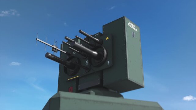 Mobile electronic warfare system detecting and tracking hostile radio signals