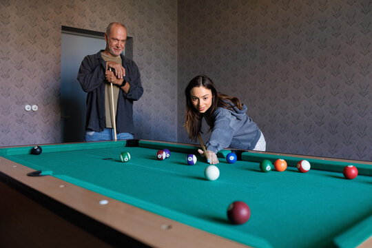 Pool table practice