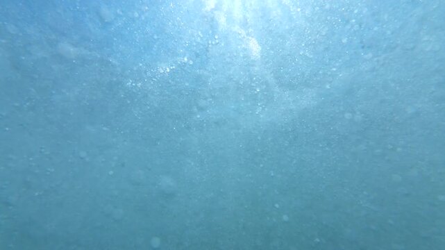 Underwater Sunlight Ocean Slow Motion x4 Filmed at 120fps Blue