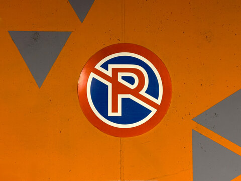 No Parking Traffic Sign Painted