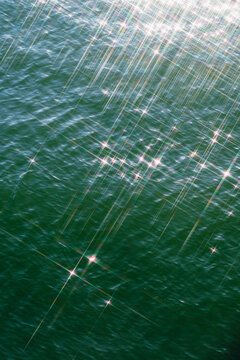 Glittering Green Water