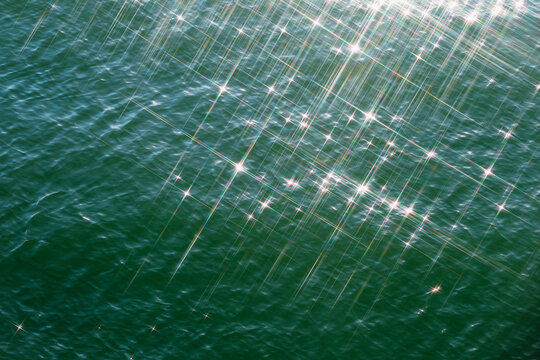 Glittering Green Water