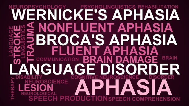Aphasia Word Cloud