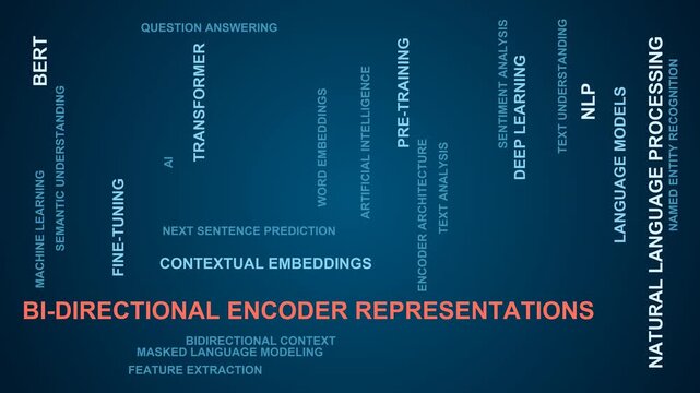 Bi-Directional Encoder Representations Word Cloud