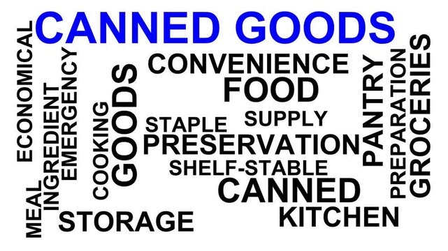Canned Goods Word Cloud