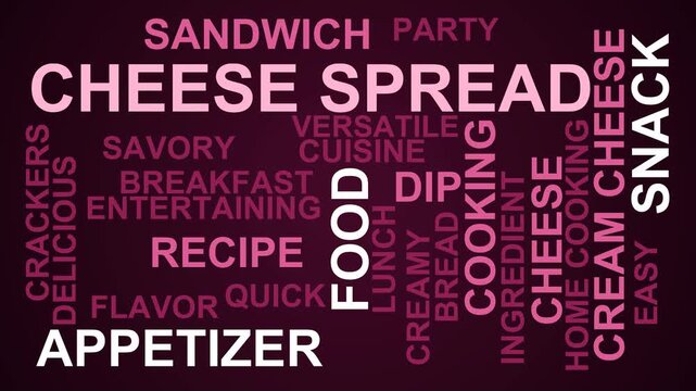 Cheese Spread Word Cloud