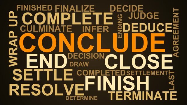 Conclude Word Cloud
