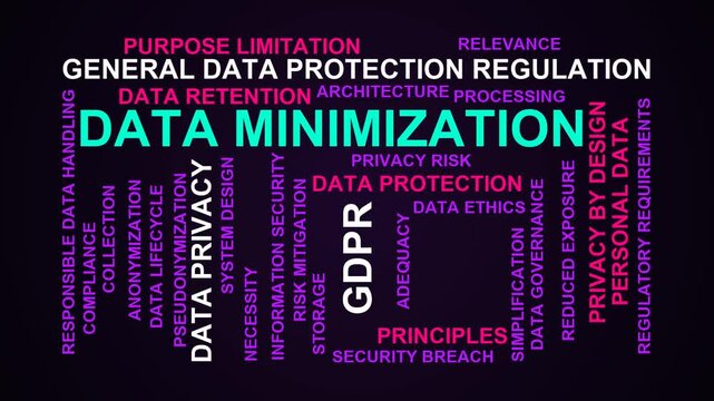 Data Minimization Word Cloud