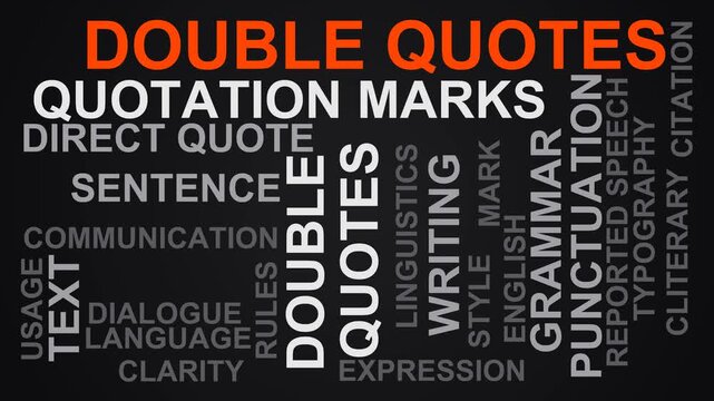 Double Quotes Word Cloud