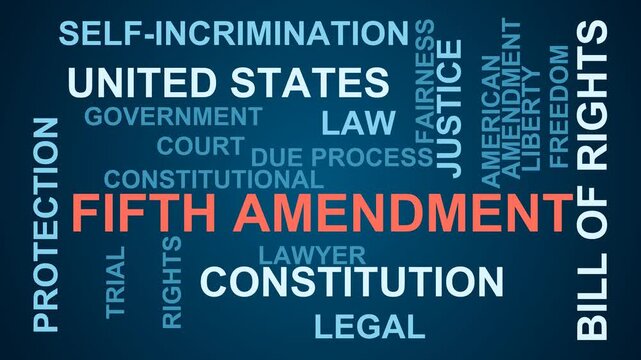 Fifth Amendment Word Cloud