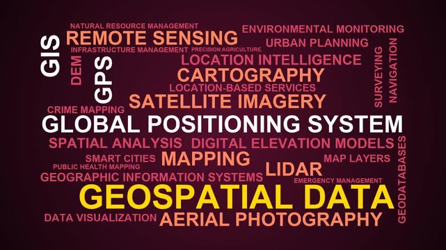 Geospatial Data Word Cloud
