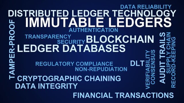 Immutable Ledgers Word Cloud