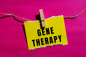 Gene Therapy text concept photo