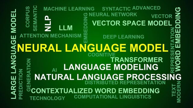 Neural Language Model Word Cloud