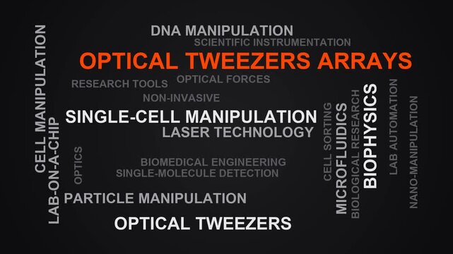 Optical Tweezers Arrays Word Cloud