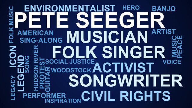 Pete Seeger Word Cloud