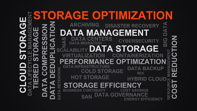 Storage Optimization Word Cloud
