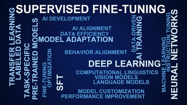 Supervised Fine-Tuning Word Cloud