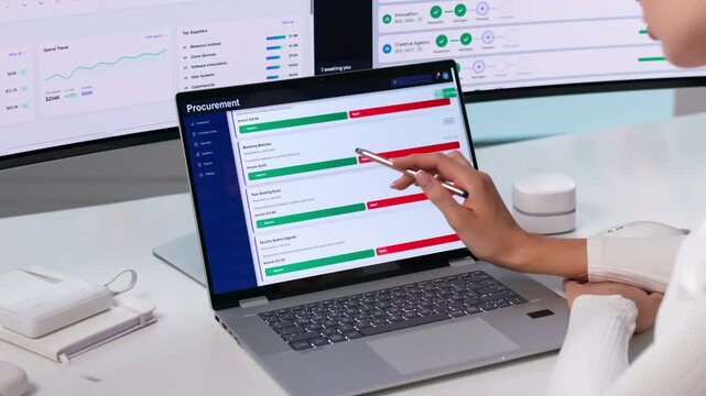 Procurement Manager Using Software Platform