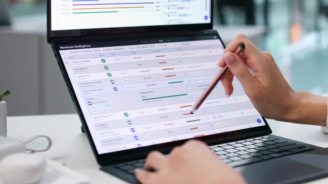 Revenue Operations Manager Analyzing Sales Pipeline Data