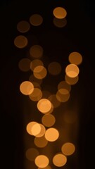 Fototapeta premium Golden Bokeh Abstract Background