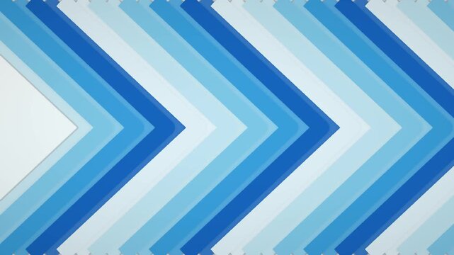 Abstract blue chevron pattern background, dynamic geometric animation, modern graphic design element, seamless loop motion graphic for digital projects 4k
