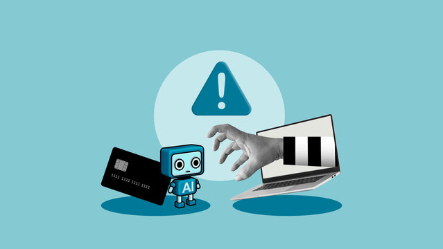 AI Fraud Detection and Prevention Concept with Artificial Intelligence Monitoring Suspicious Transactions, Protecting Digital Payments and Enhancing Financial Cybersecurity