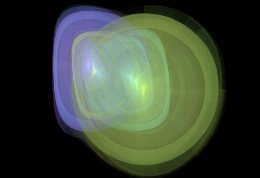 Crazy mystical coloured light effects. Incredible combinations of abstract light lines