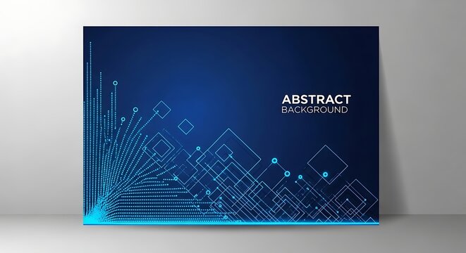 Abstract data visualization network illustrating digital connectivity in tech workspace
