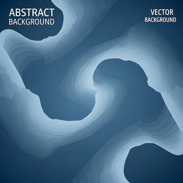 Abstract blue liquid wave background with smooth flowing gradient shapes