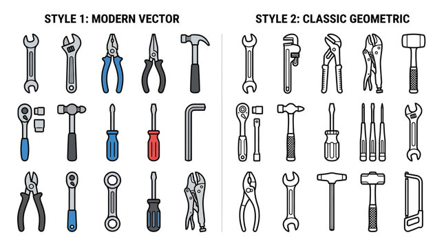 Collection of Assorted Hand Tools, Isolated